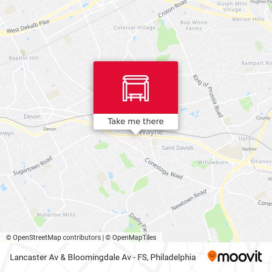Lancaster Av & Bloomingdale Av - FS map