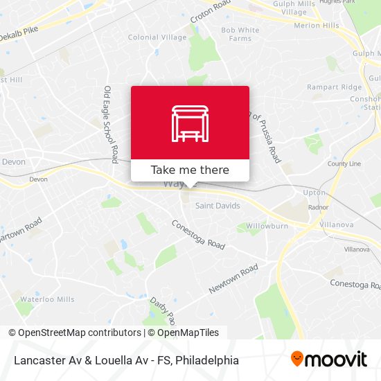 Lancaster Av & Louella Av - FS map