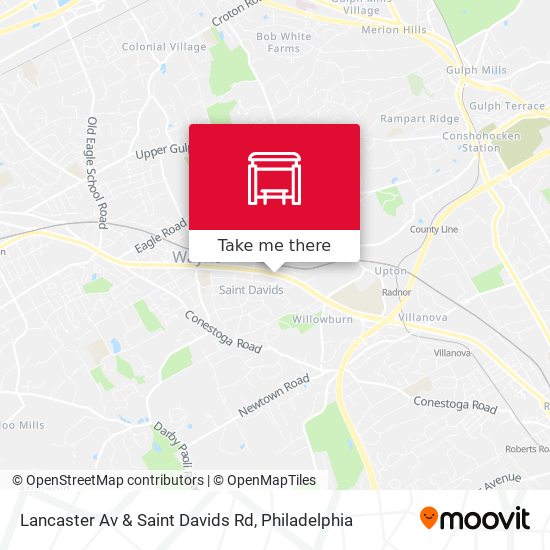Lancaster Av & Saint Davids Rd map