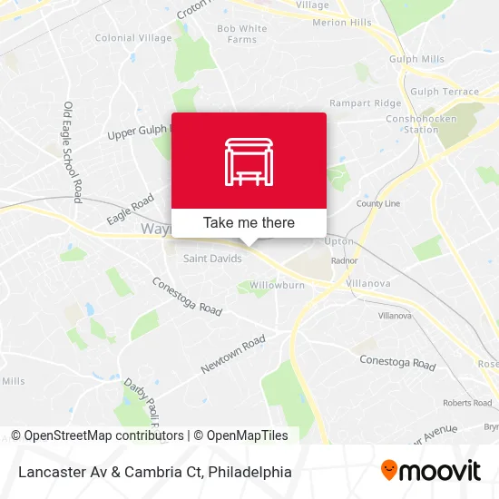 Lancaster Av & Cambria Ct map