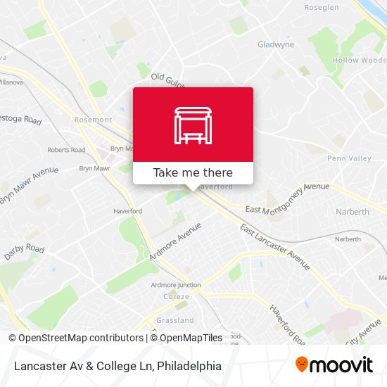 Mapa de Lancaster Av & College Ln