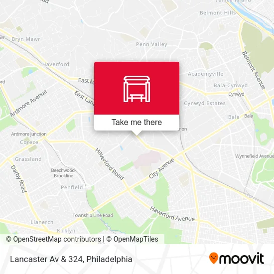 Lancaster Av & 324 map