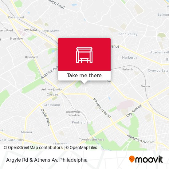 Argyle Rd & Athens Av map