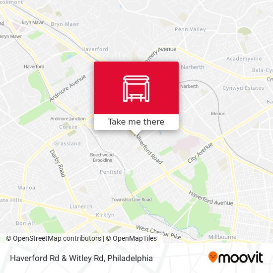 Mapa de Haverford Rd & Witley Rd