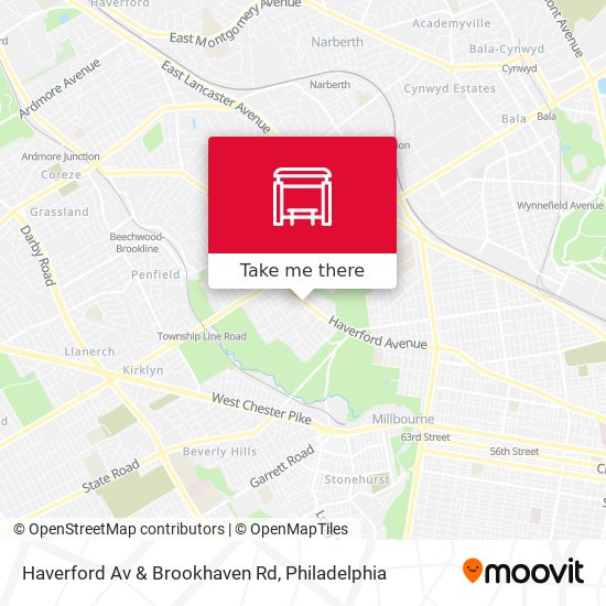 Haverford Av & Brookhaven Rd map