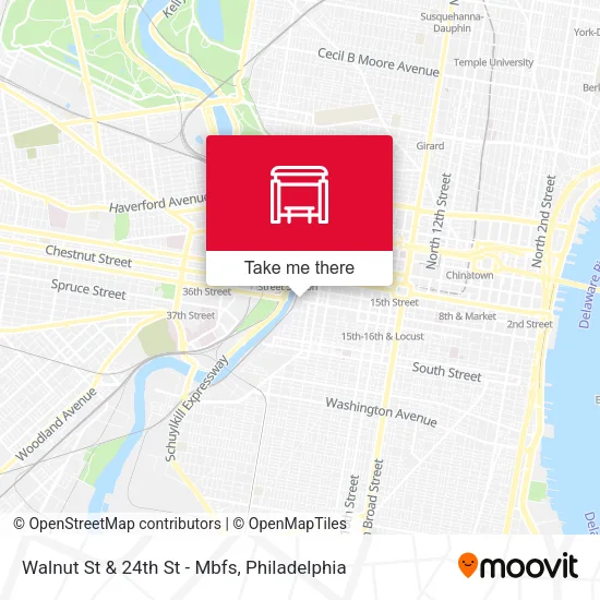 Walnut St & 24th St - Mbfs map