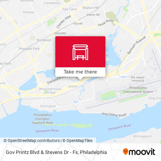 Gov Printz Blvd & Stevens Dr - Fs map