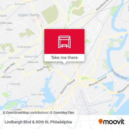 Lindbergh Blvd & 80th St map
