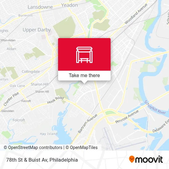 78th St & Buist Av map