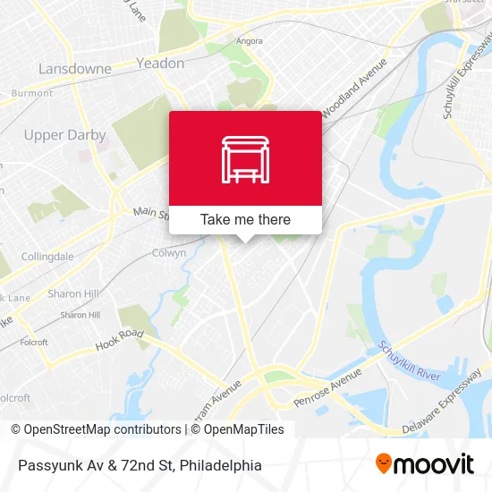 Passyunk Av & 72nd St map