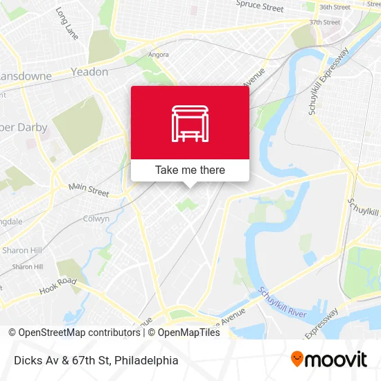 Dicks Av & 67th St map