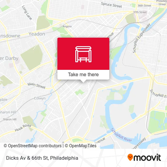Dicks Av & 66th St map
