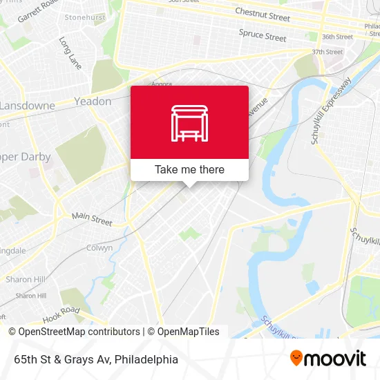 65th St & Grays Av map