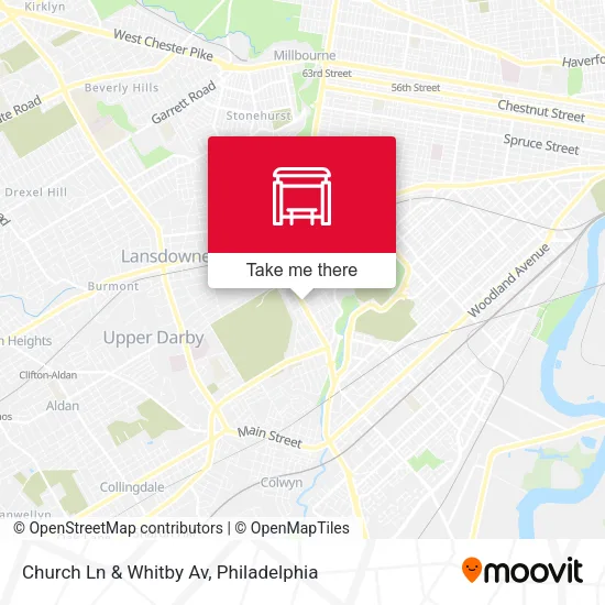 Church Ln & Whitby Av map
