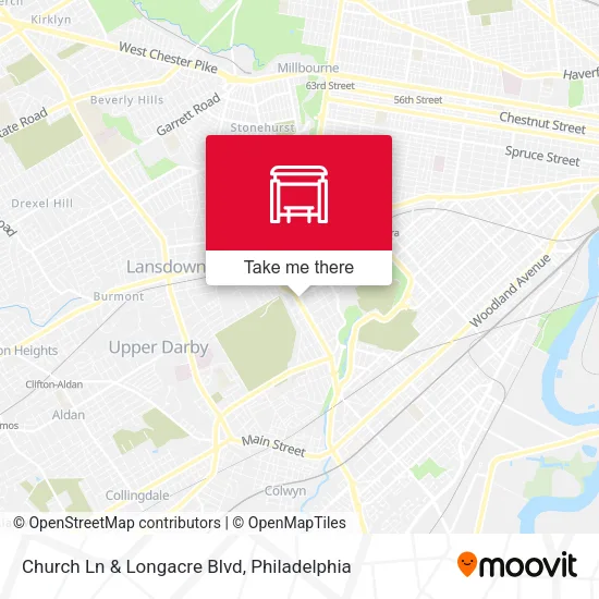 Church Ln & Longacre Blvd map