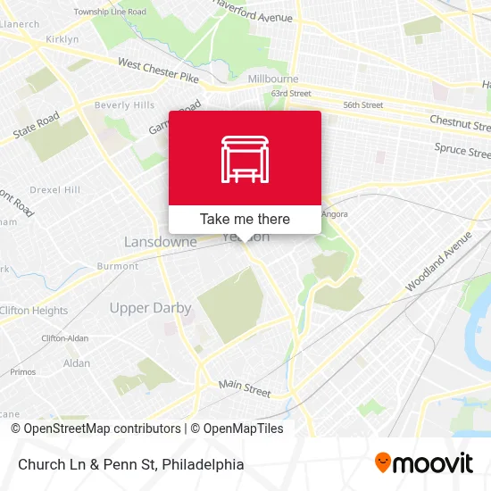 Church Ln & Penn St map