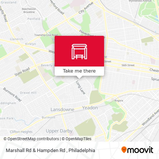 Mapa de Marshall Rd & Hampden Rd