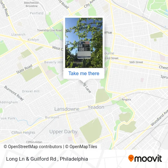 Long Ln & Guilford Rd map