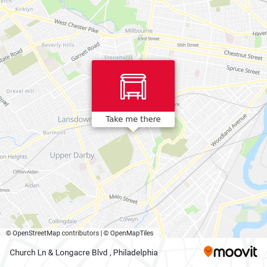 Church Ln & Longacre Blvd map