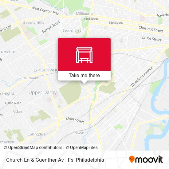 Mapa de Church Ln & Guenther Av - Fs