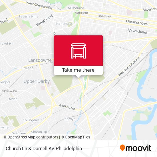Mapa de Church Ln & Darnell Av