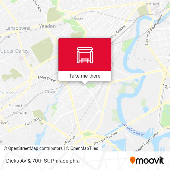 Dicks Av & 70th St map