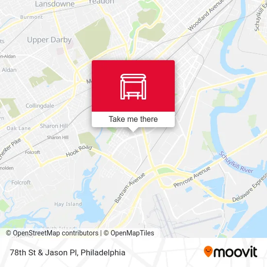 78th St & Jason Pl map