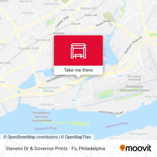 Stevens Dr & Governor Printz - Fs map