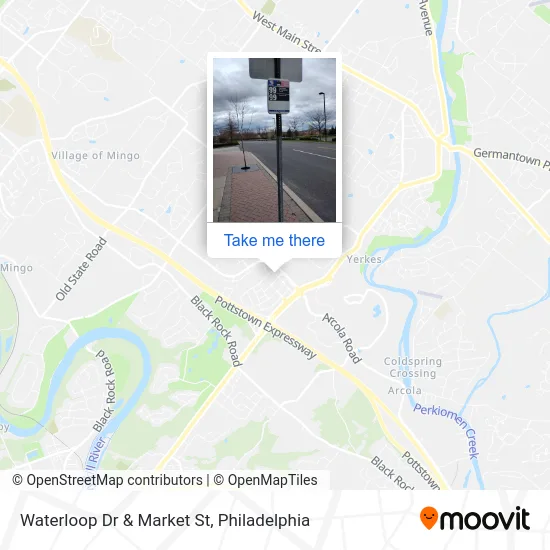 Waterloop Dr & Market St map