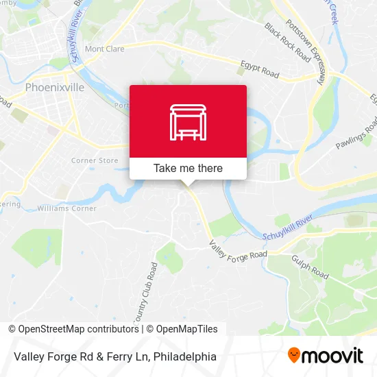 Valley Forge Rd & Ferry Ln map