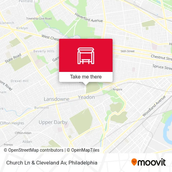 Church Ln & Cleveland Av map