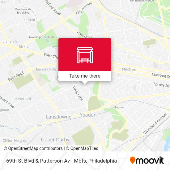 69th St Blvd & Patterson Av - Mbfs map