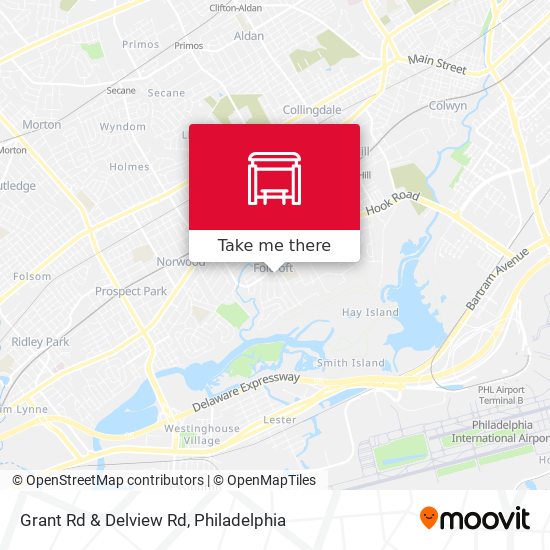 Grant Rd & Delview Rd map