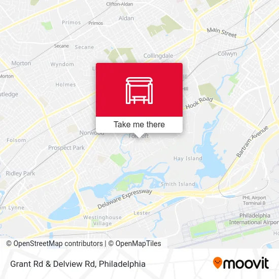 Grant Rd & Delview Rd map