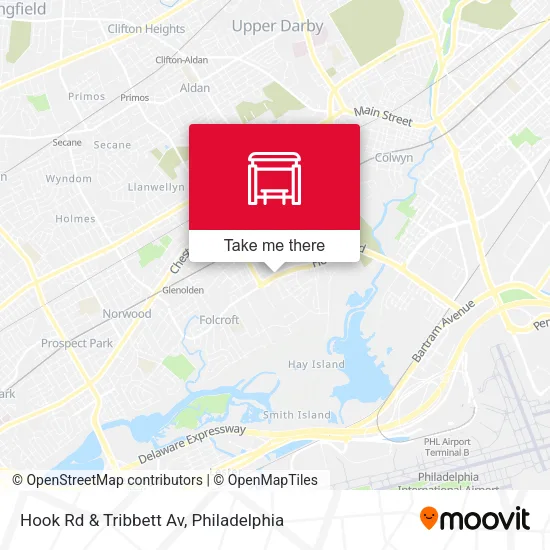 Hook Rd & Tribbett Av map