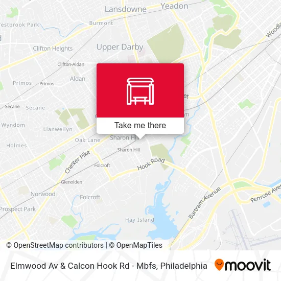 Elmwood Av & Calcon Hook Rd - Mbfs map