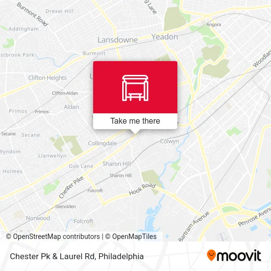 Chester Pk & Laurel Rd map