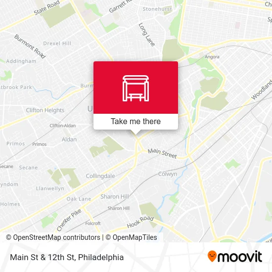 Main St & 12th St map
