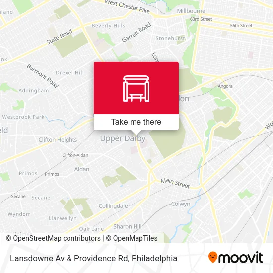 Lansdowne Av & Providence Rd map