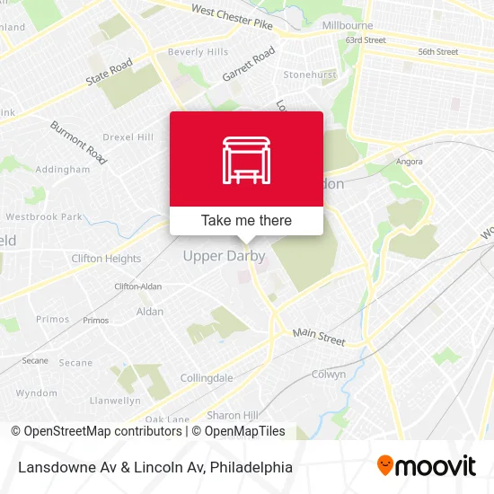 Lansdowne Av & Lincoln Av map