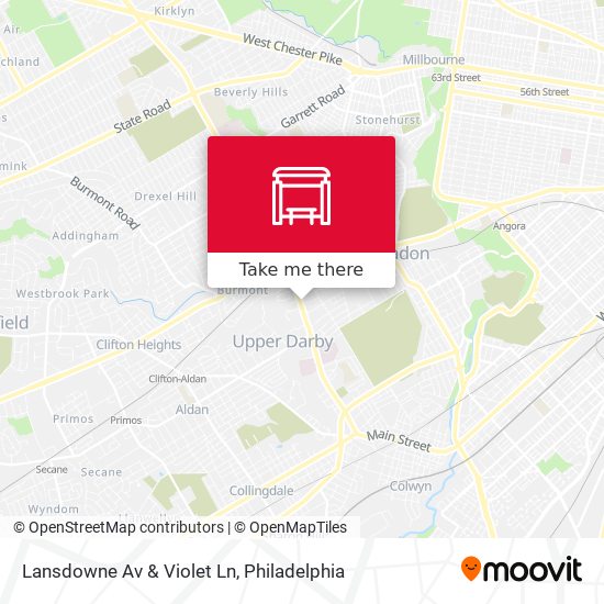 Lansdowne Av & Violet Ln map