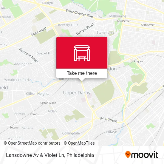 Lansdowne Av & Violet Ln map