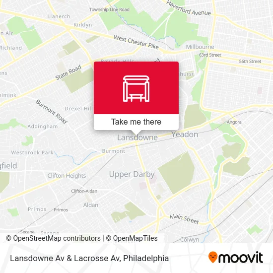 Lansdowne Av & Lacrosse Av map