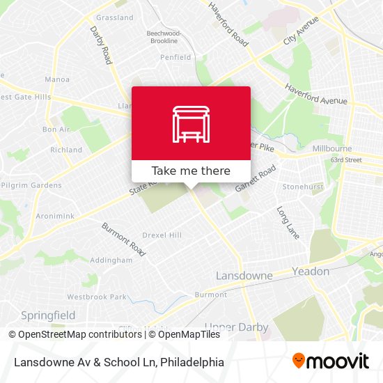 Mapa de Lansdowne Av & School Ln