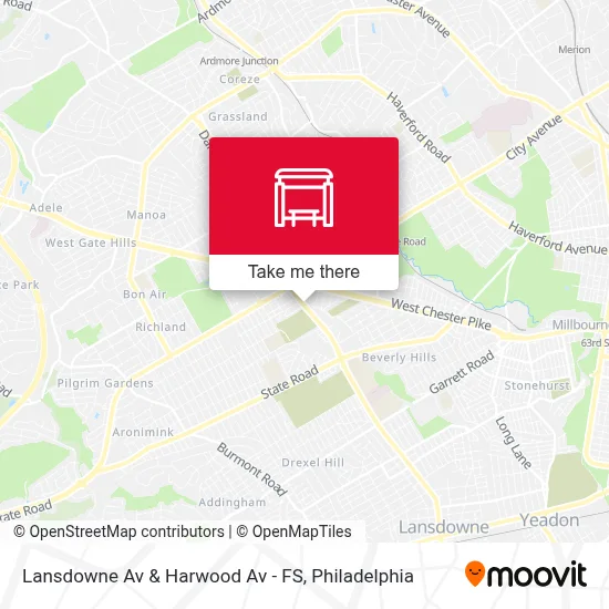 Lansdowne Av & Harwood Av - FS map