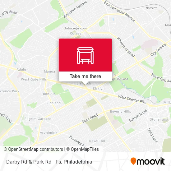 Darby Rd & Park Rd - Fs map