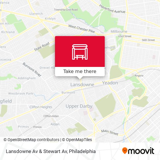 Mapa de Lansdowne Av & Stewart Av