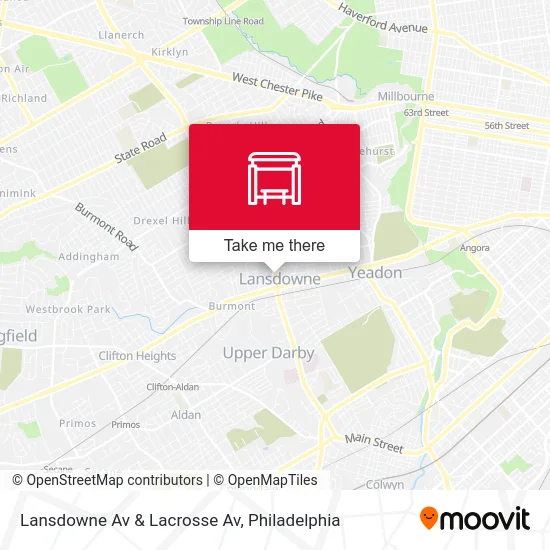 Lansdowne Av & Lacrosse Av map