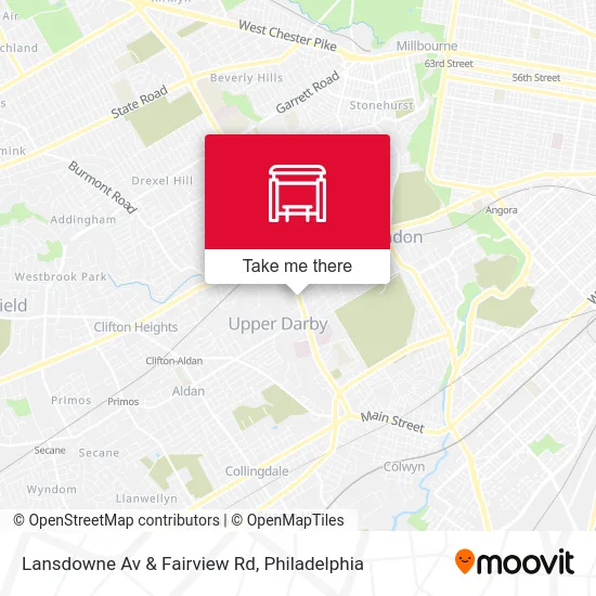 Lansdowne Av & Fairview Rd map
