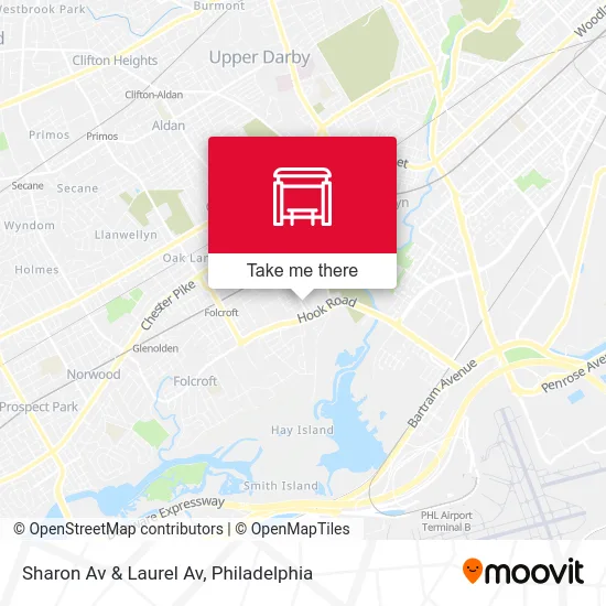 Sharon Av & Laurel Av map